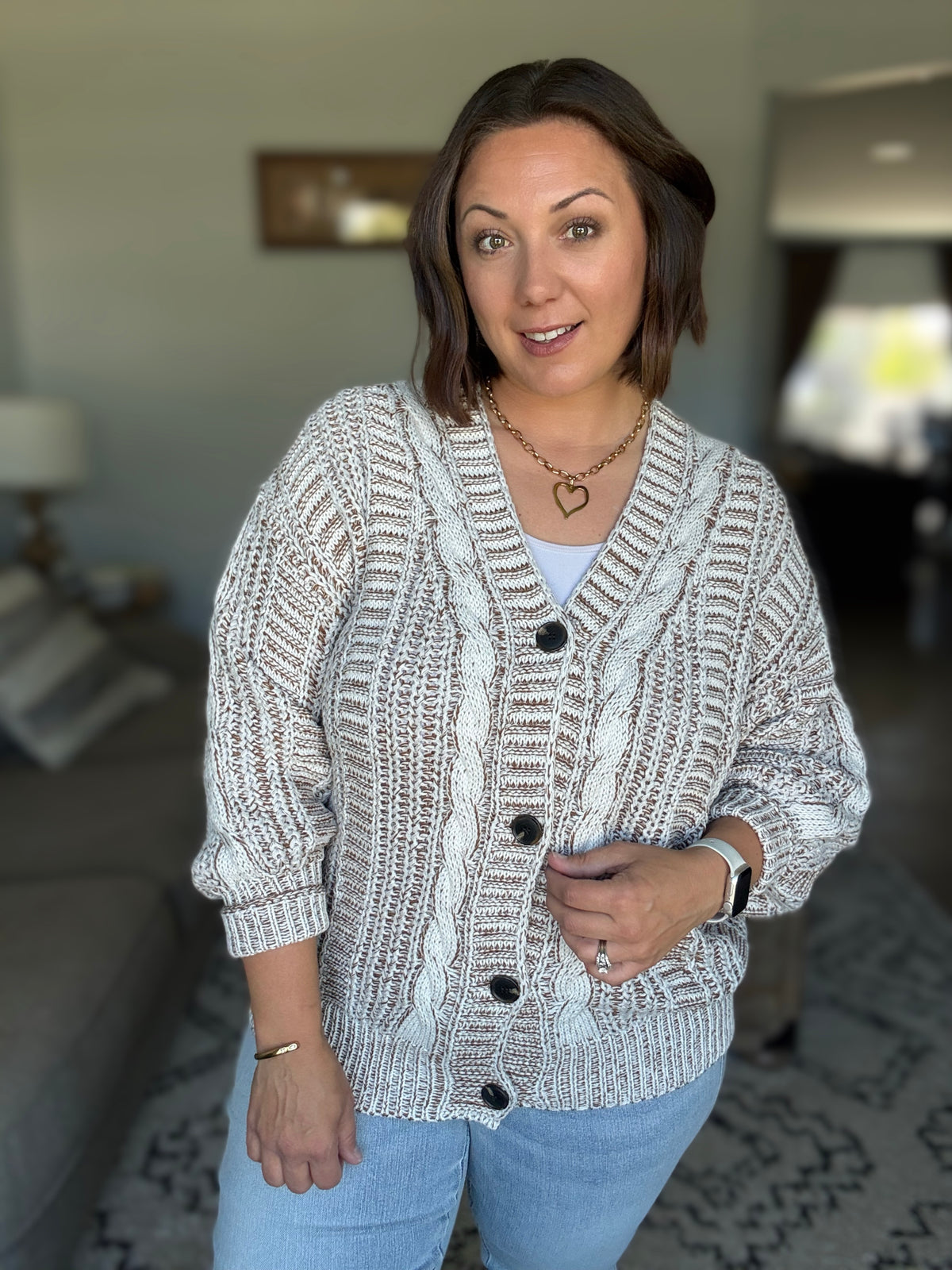 To Feel Good Button Down Cardigan