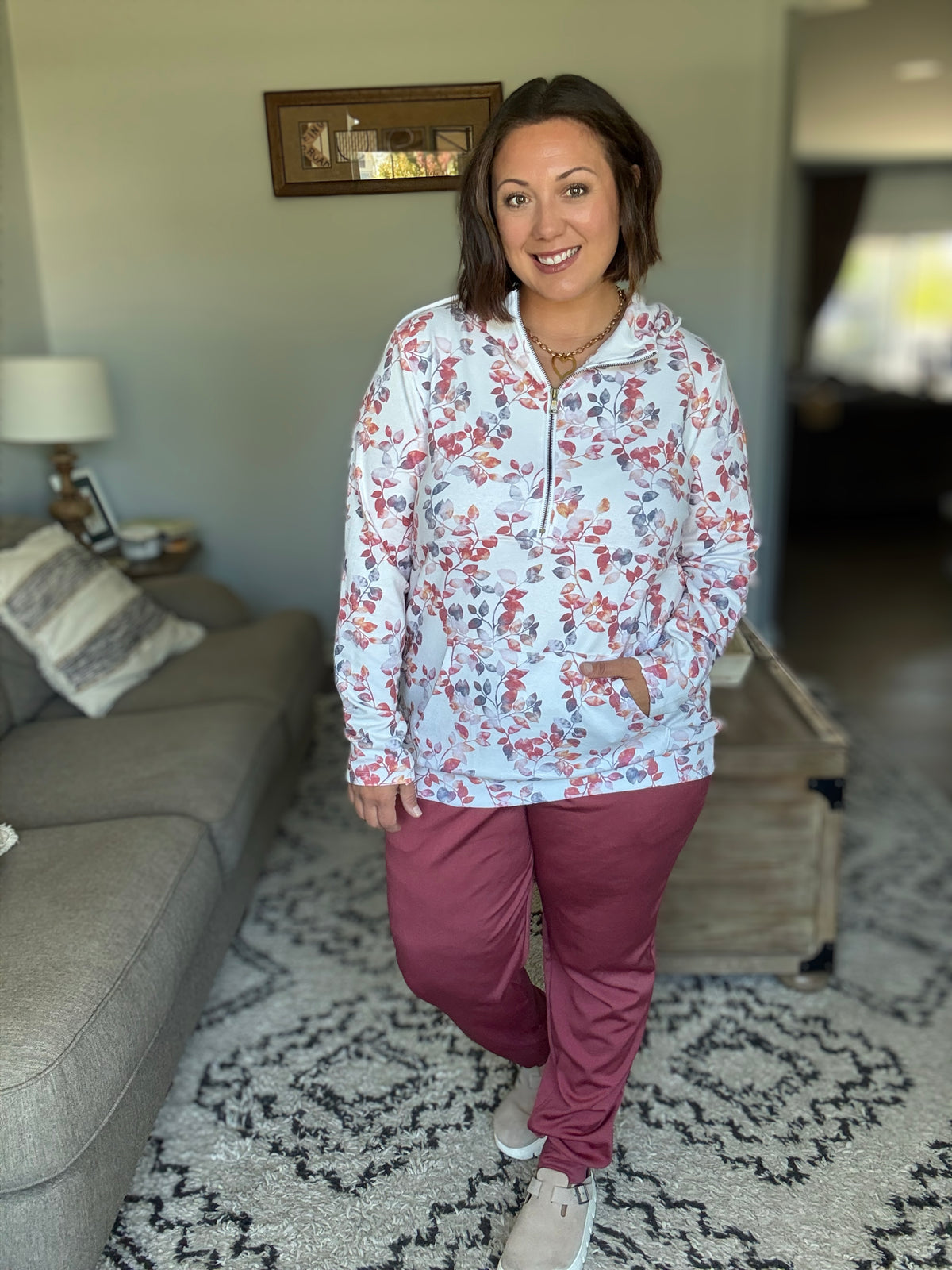 Michelle Mae Cloud Joggers - Brick
