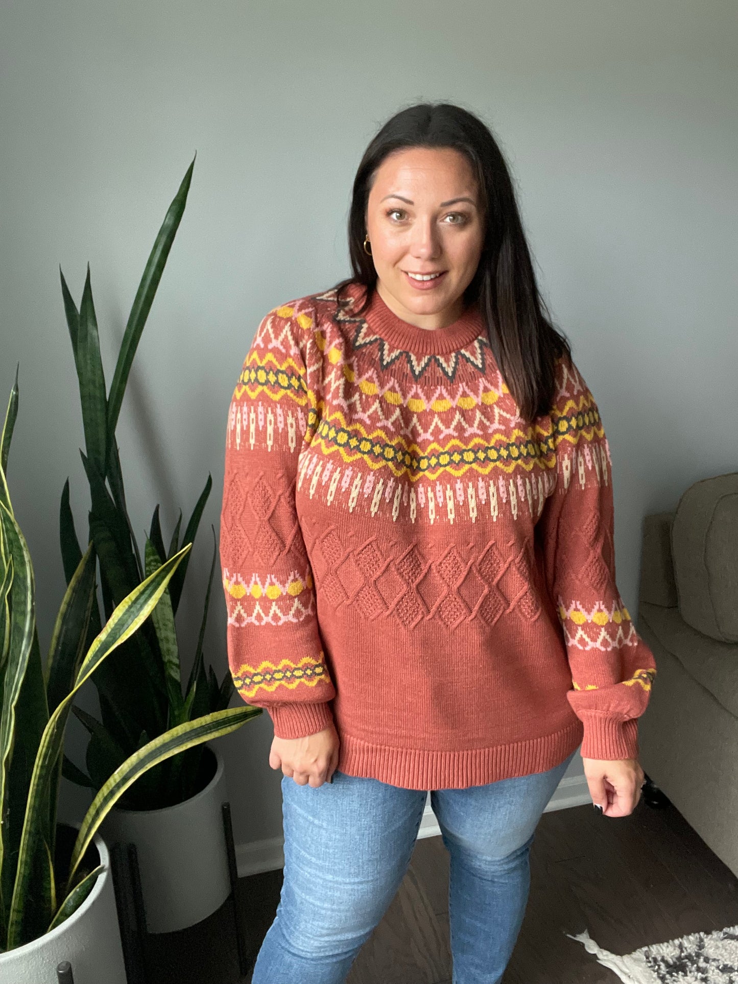Cozy Chalet Fair Isle Sweater
