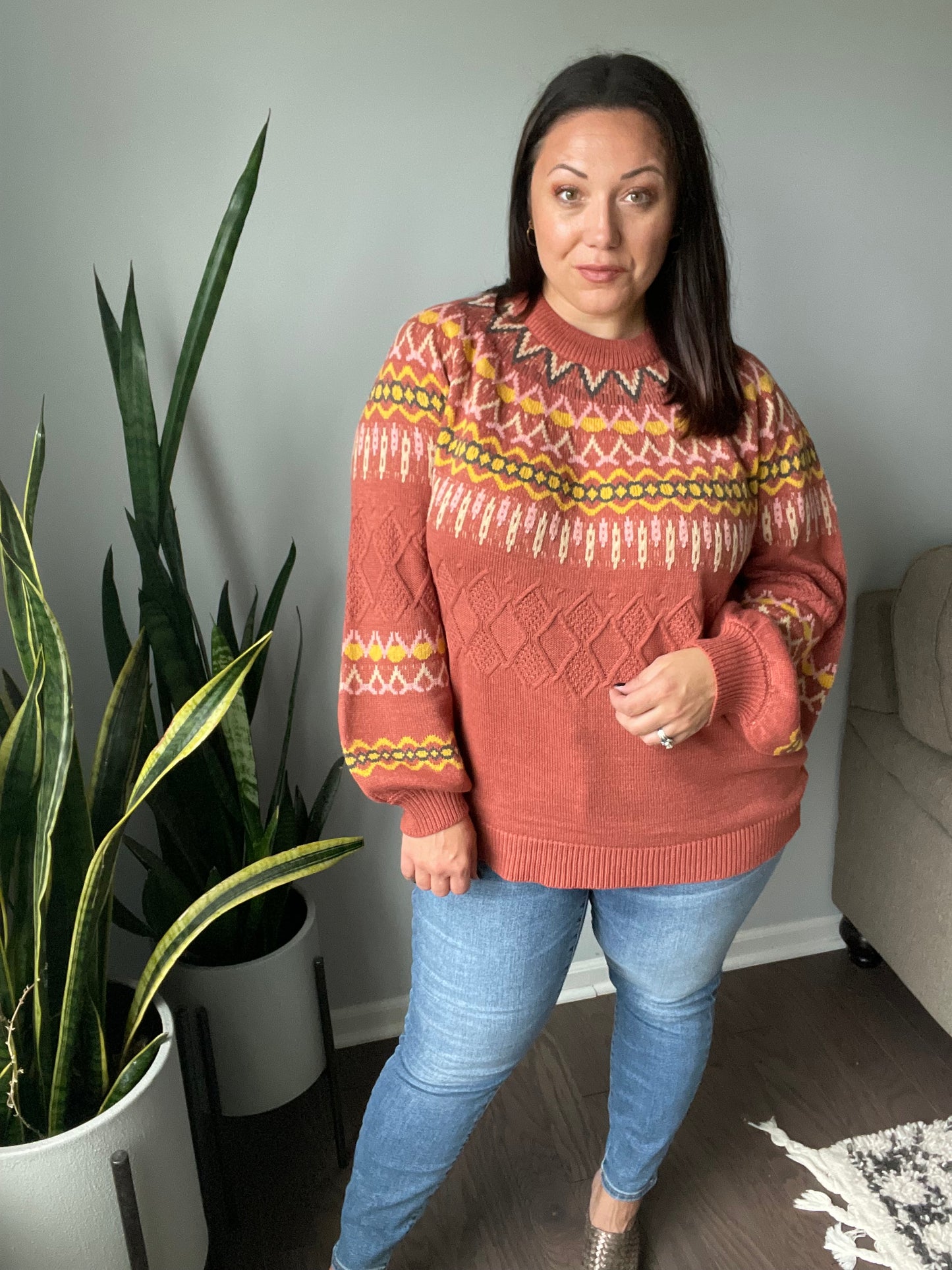 Cozy Chalet Fair Isle Sweater