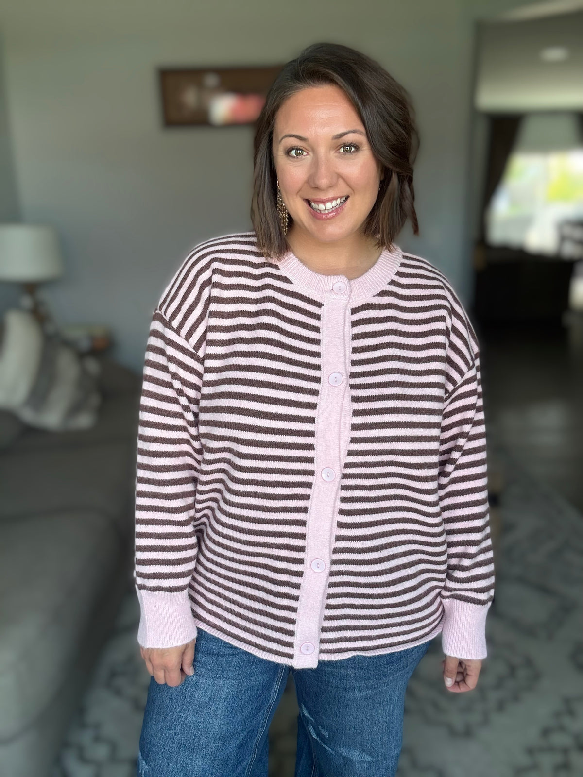 Cozy Coquette Button Down Cardigan
