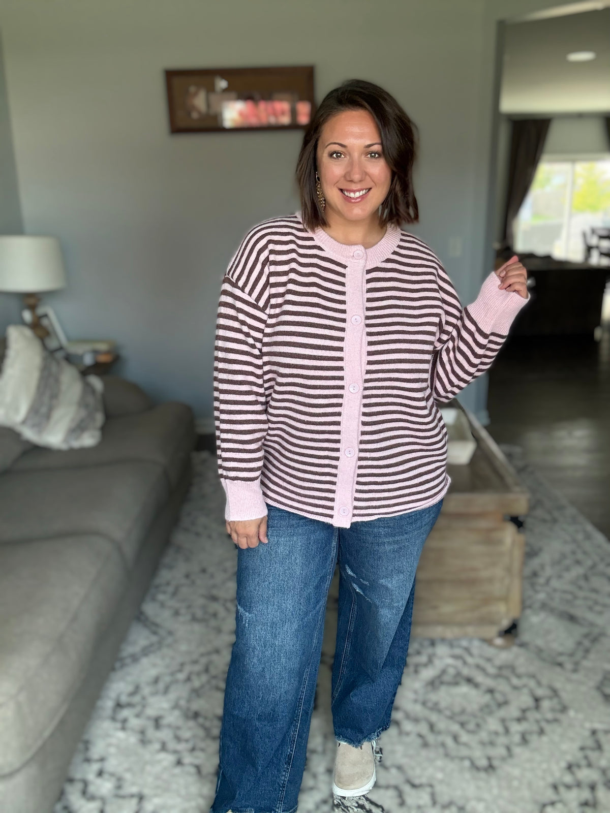 Cozy Coquette Button Down Cardigan