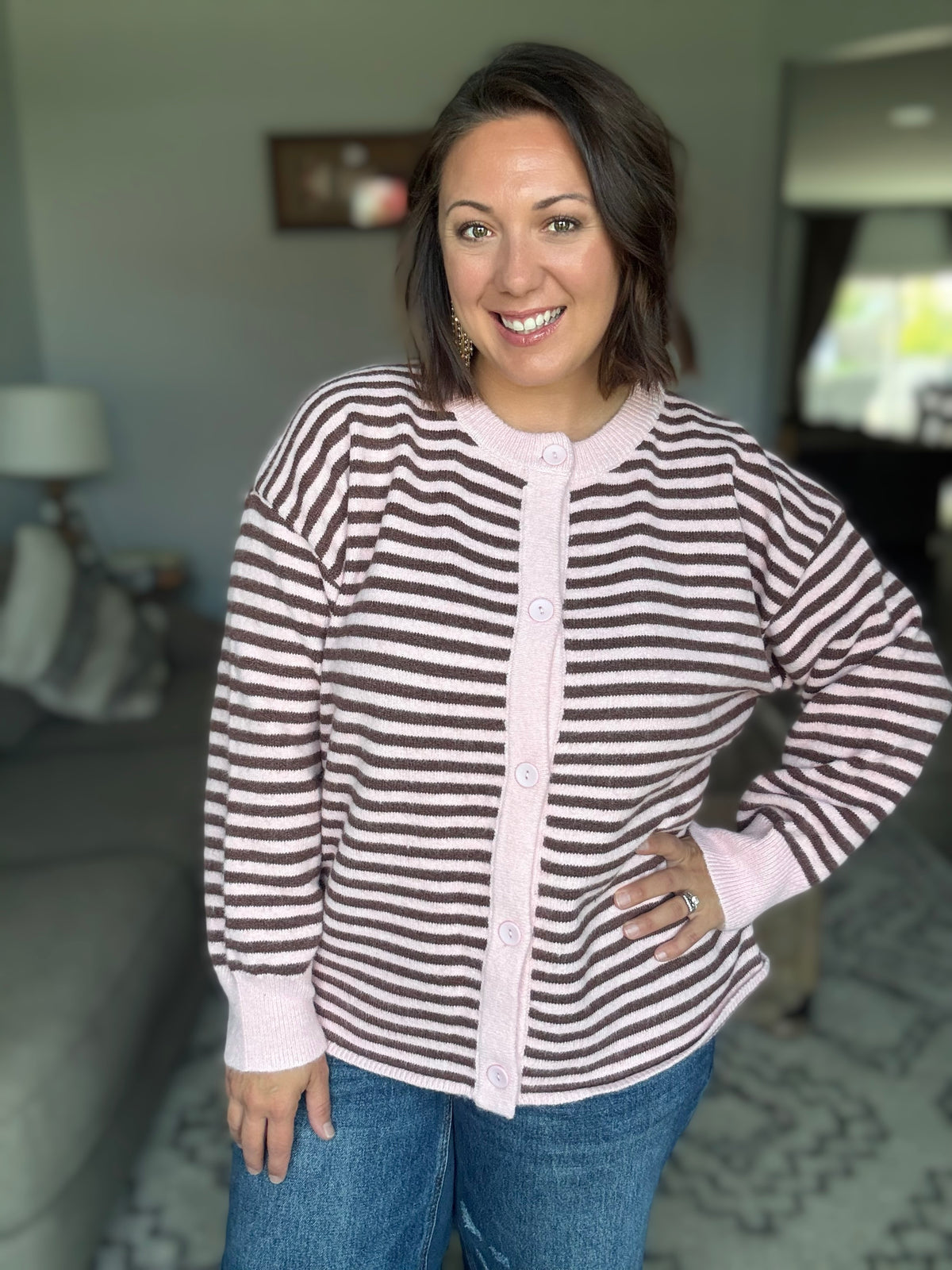 Cozy Coquette Button Down Cardigan