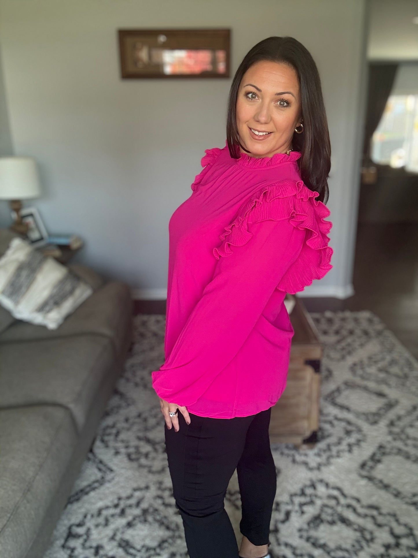 My Good Graces Ruffled Top