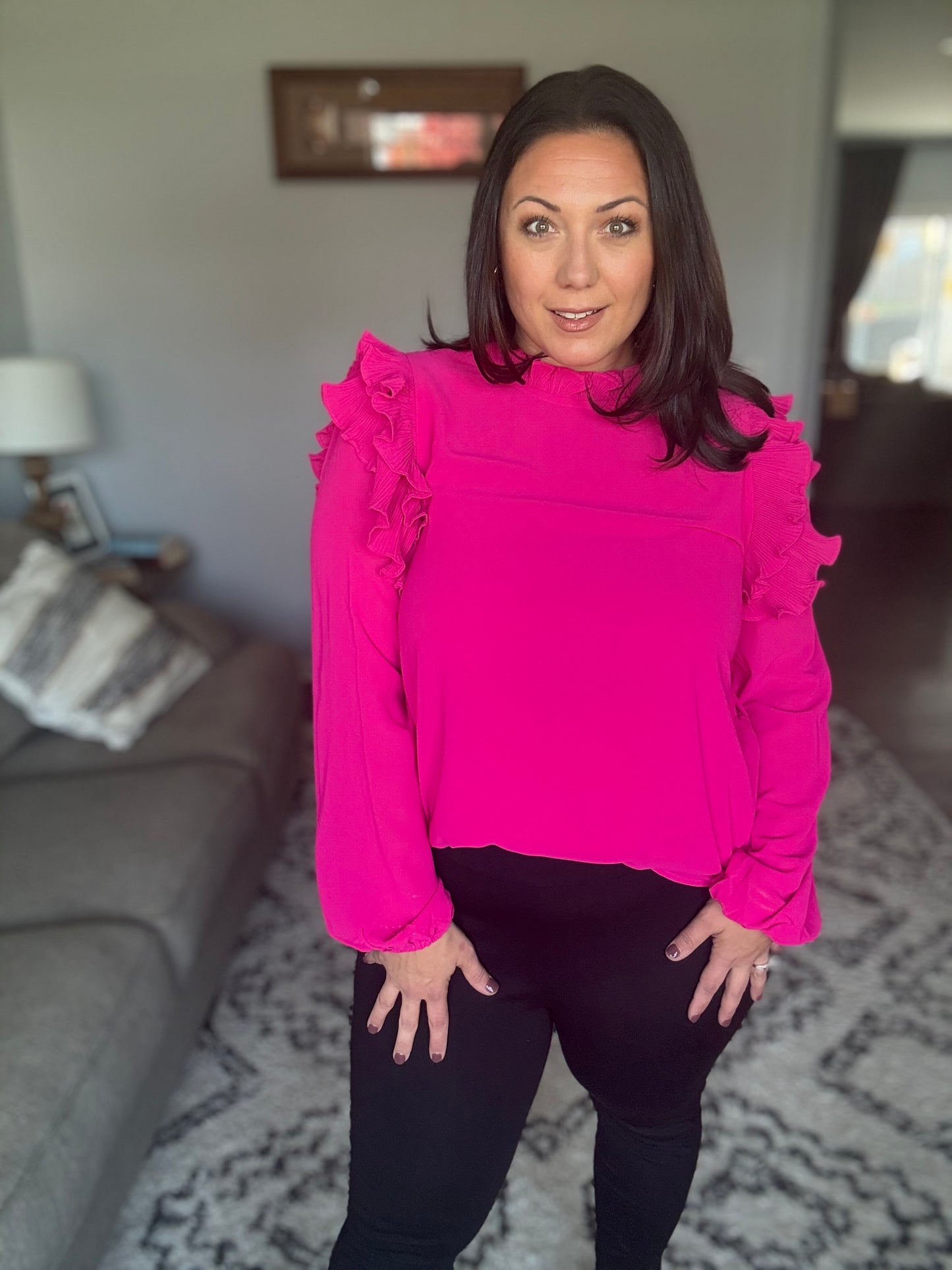 My Good Graces Ruffled Top