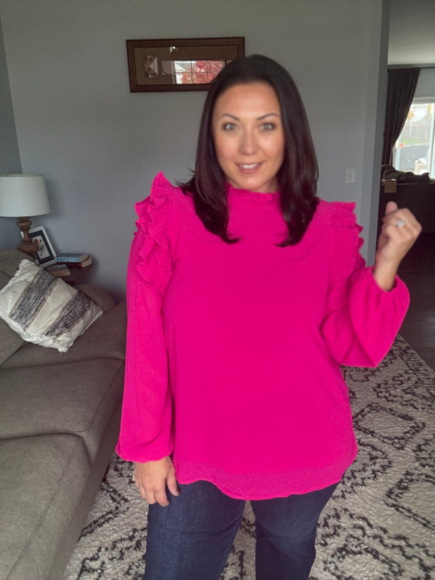 My Good Graces Ruffled Top