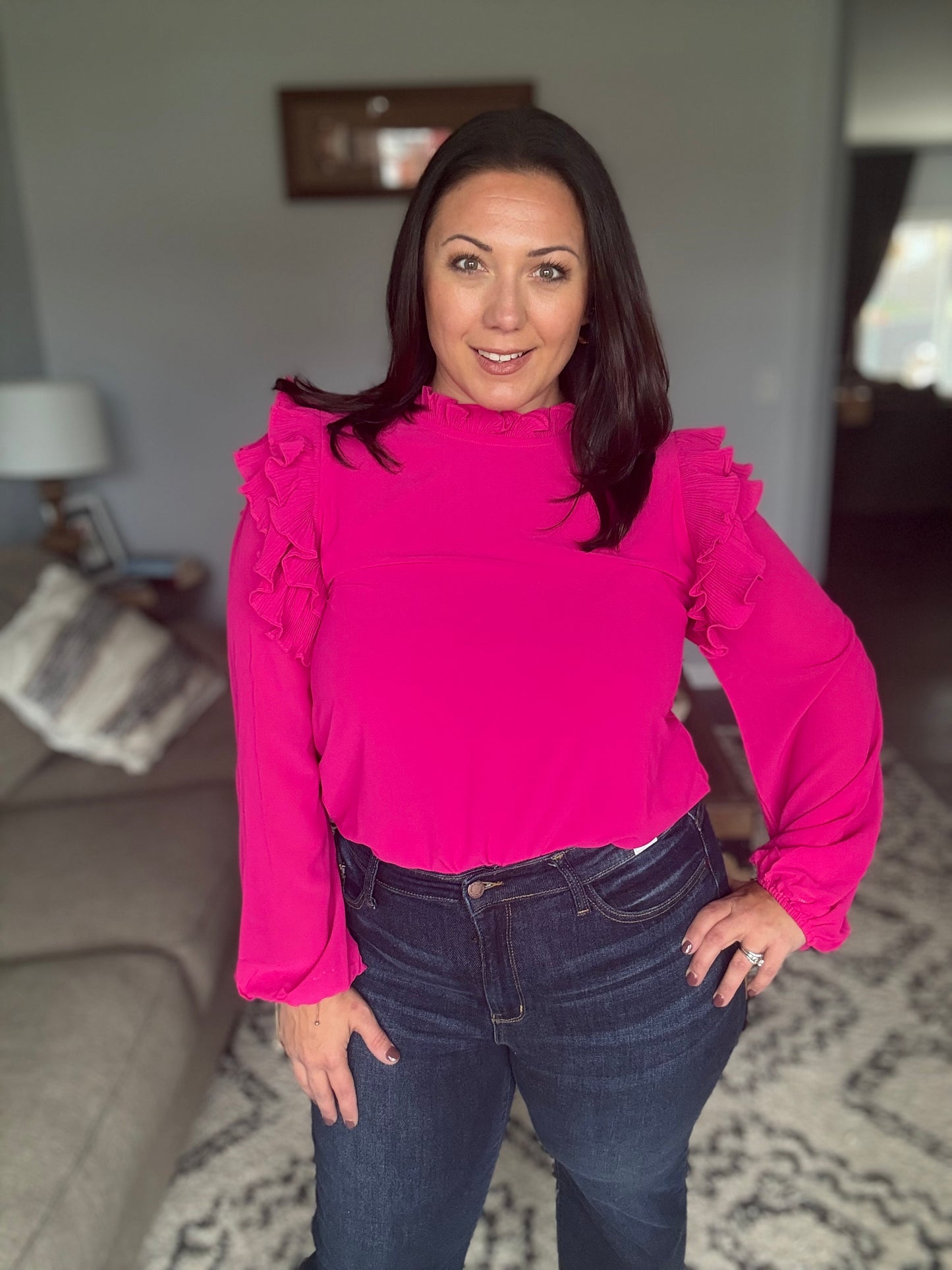 My Good Graces Ruffled Top