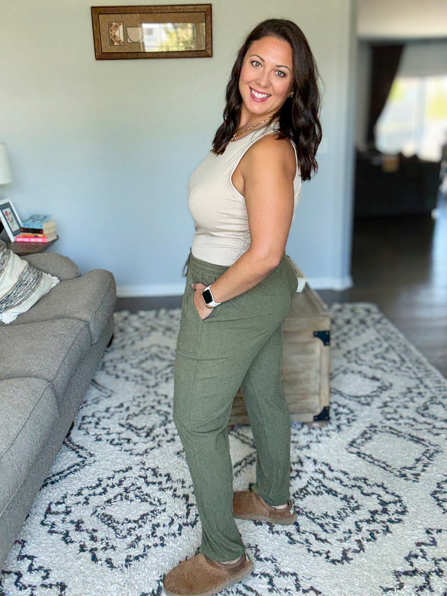 Michelle Mae  Corrine Joggers - Olive