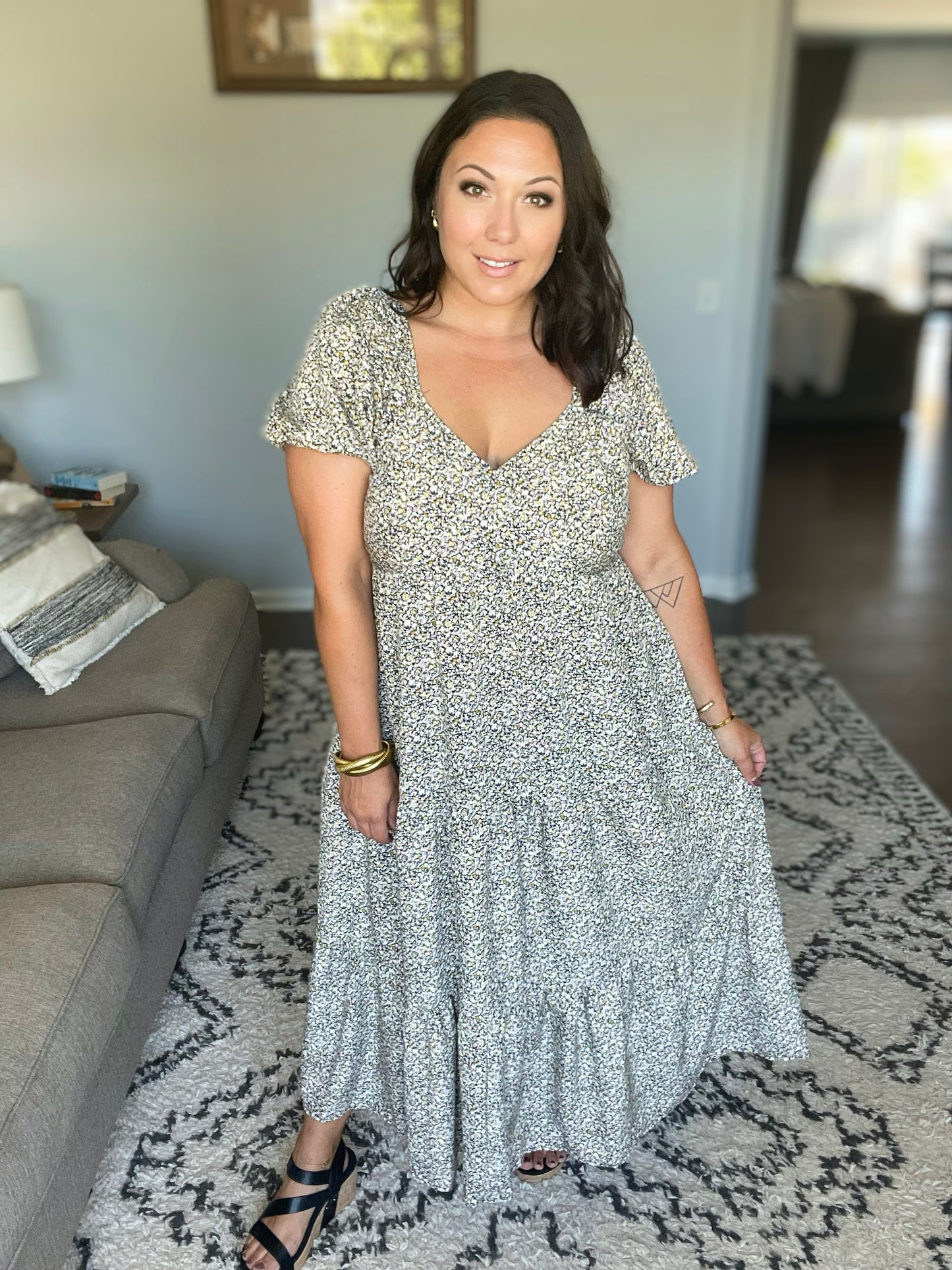 A Moment of Love Balloon Sleeve Dress