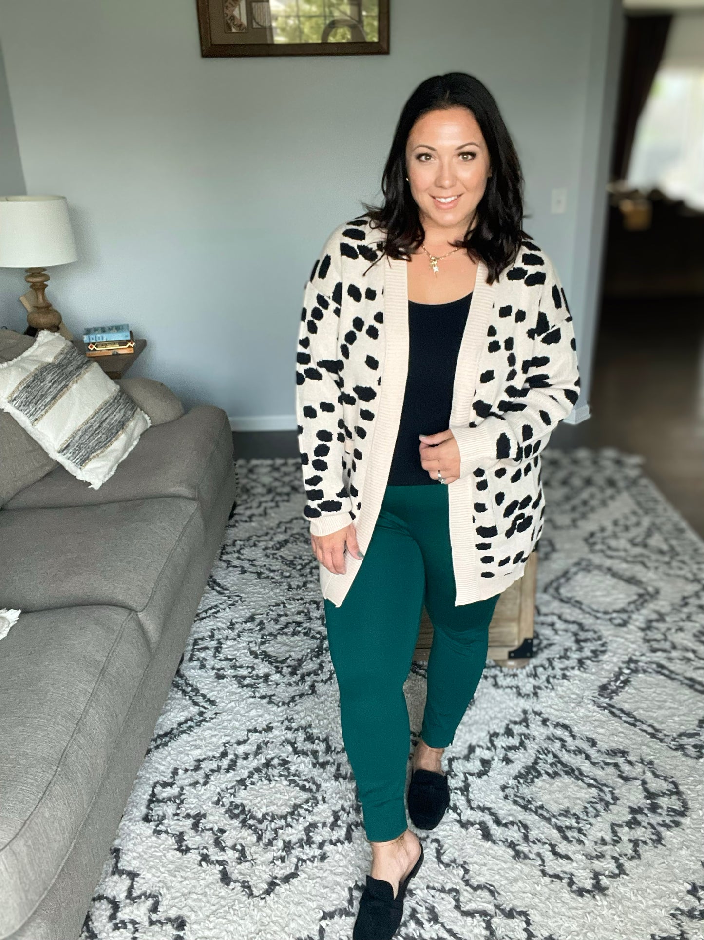 Magic Ankle Crop Skinny Pants in Hunter Green