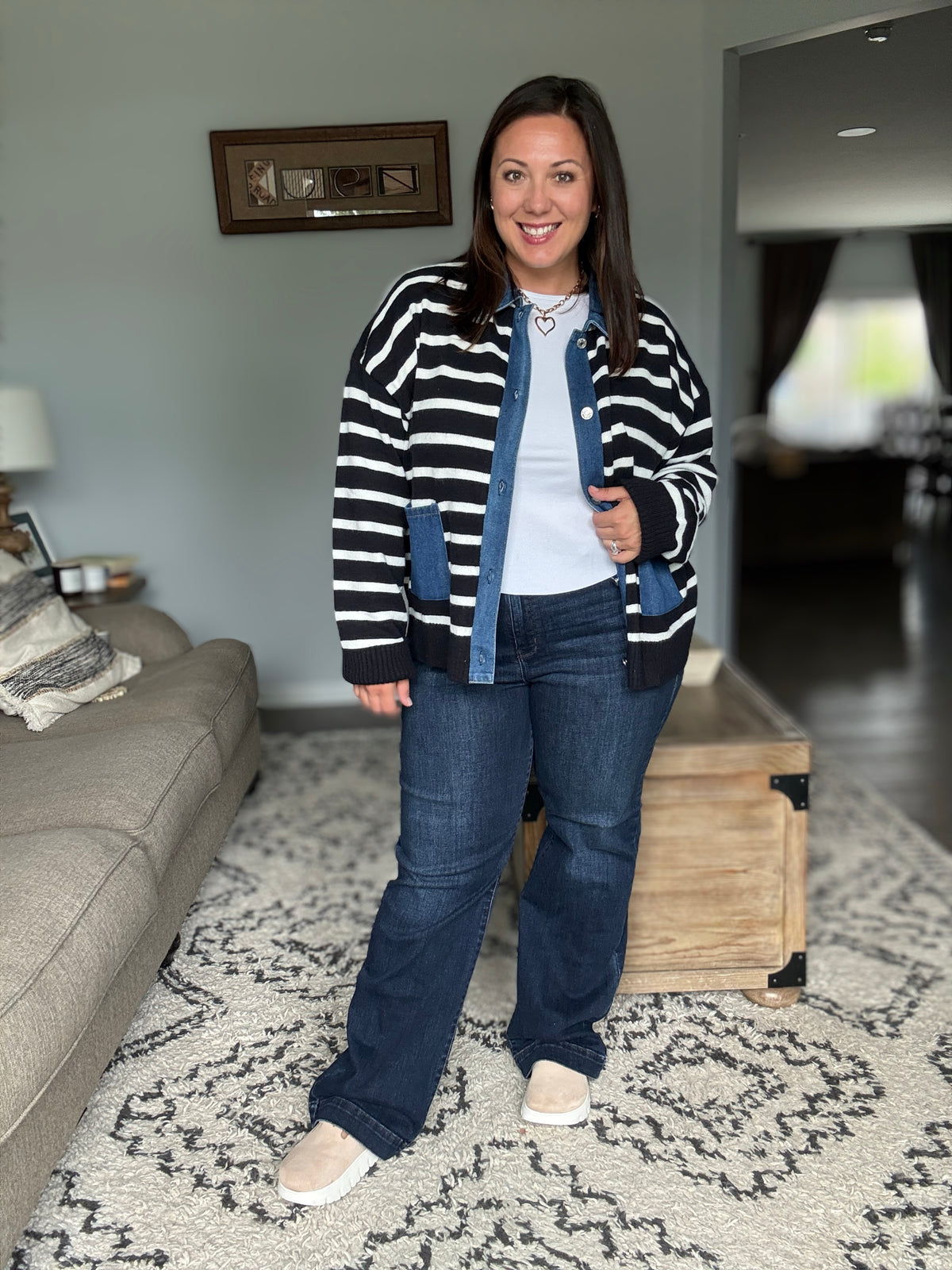 Marty High Waist Trouser Wide Leg Judy Blue Jeans
