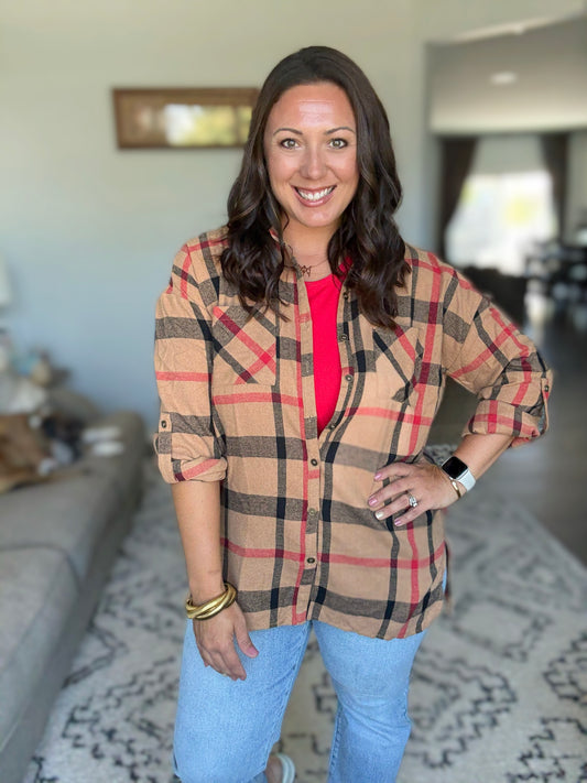 Is It Really Oversized Plaid Button Up