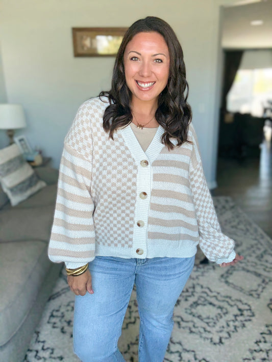 Check That Line Cardigan