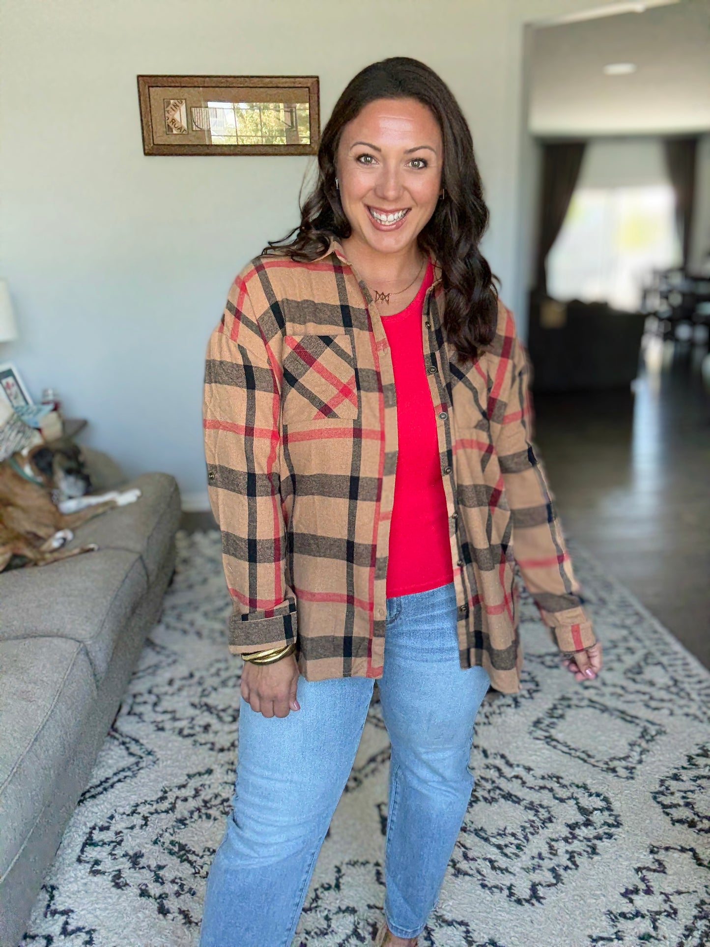 Is It Really Oversized Plaid Button Up