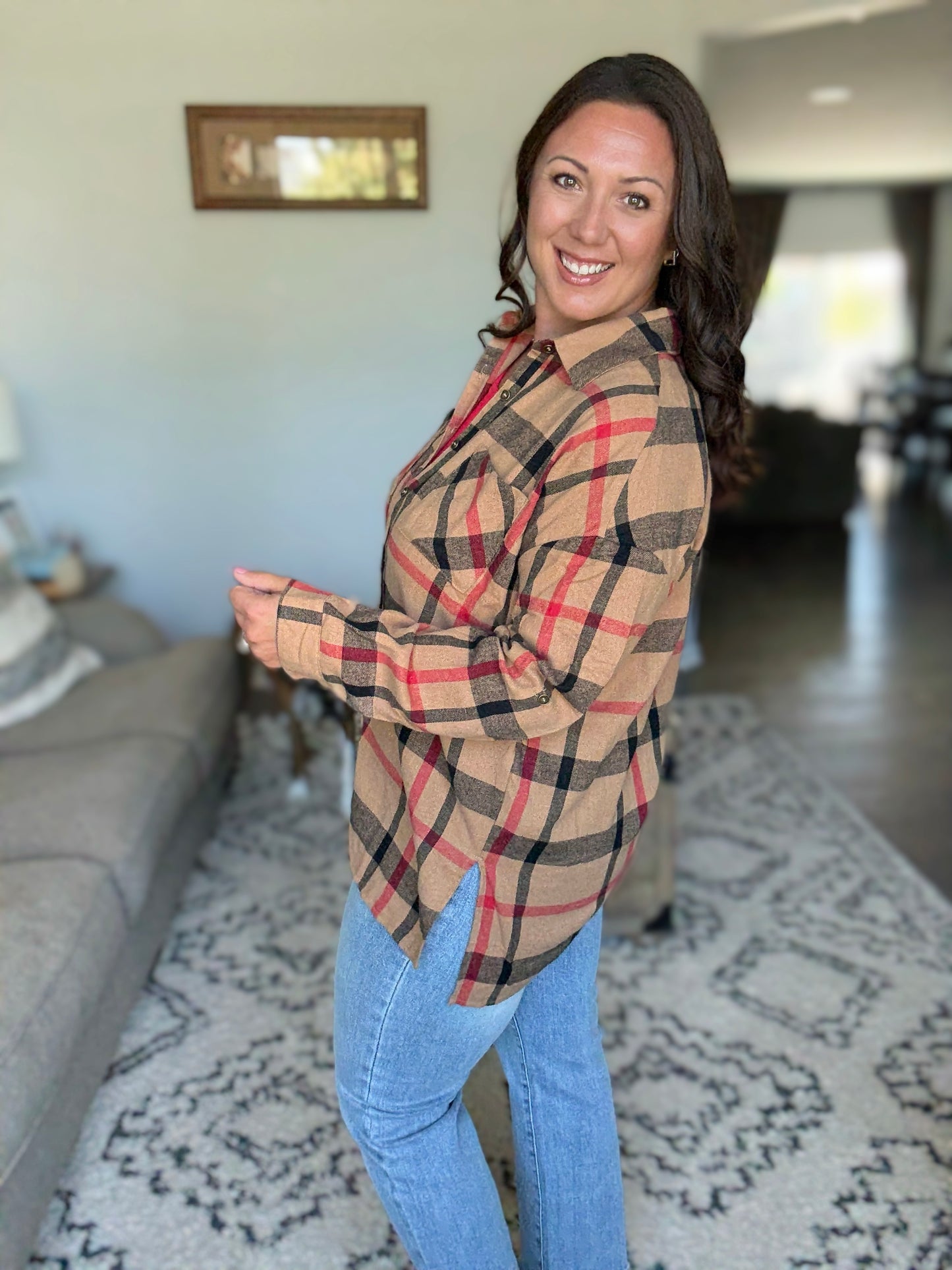 Is It Really Oversized Plaid Button Up