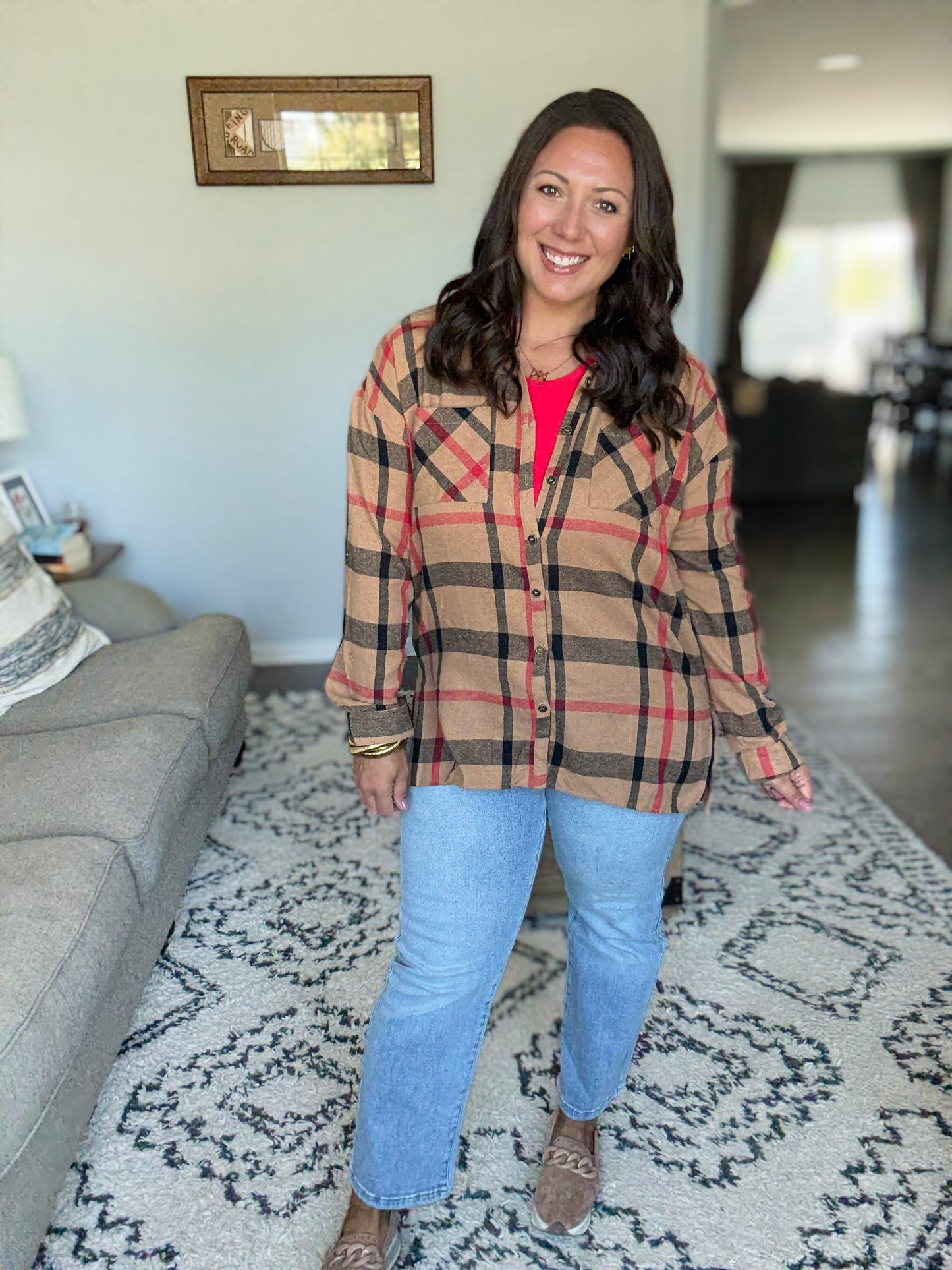 Is It Really Oversized Plaid Button Up