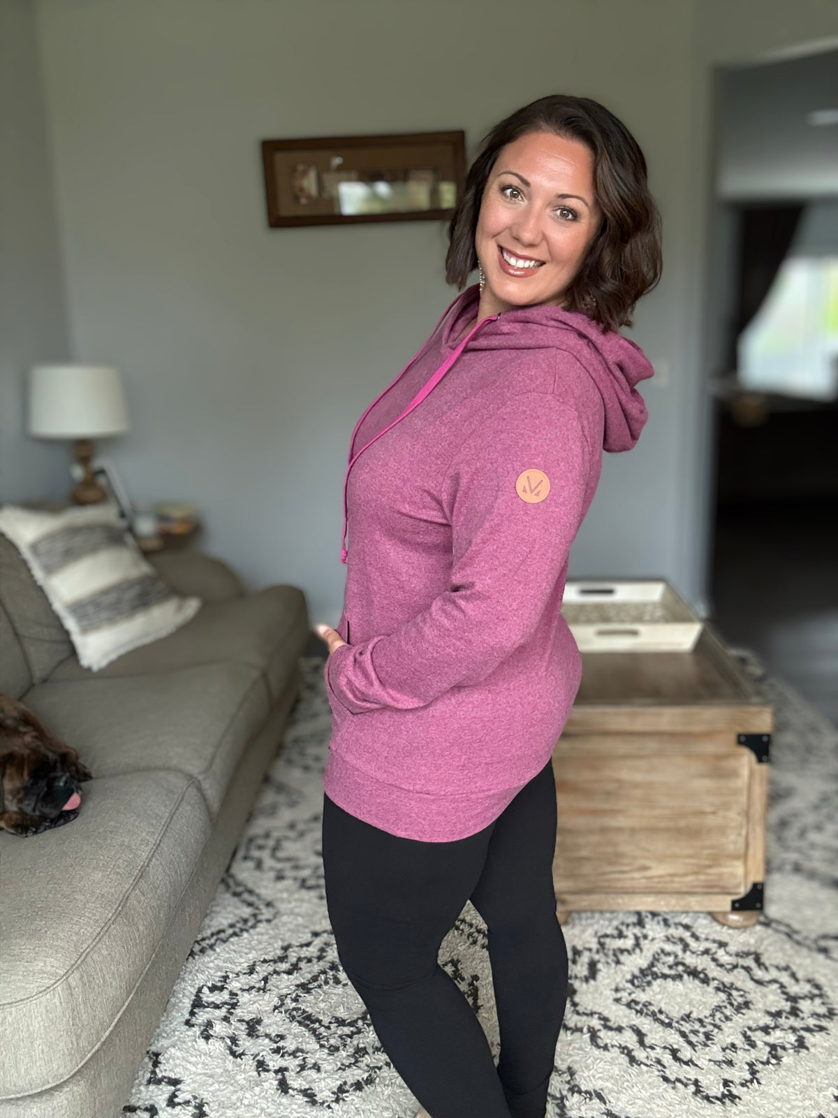 Michelle Mae Hailey Hoodie - Raspberry