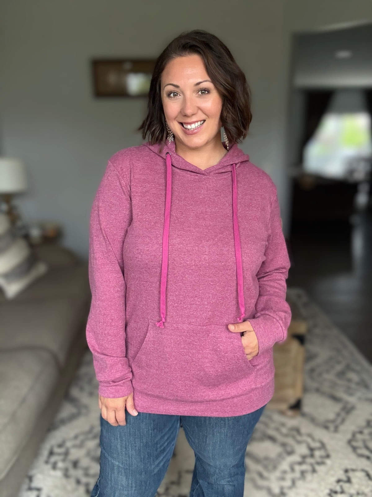 Michelle Mae Hailey Hoodie - Raspberry