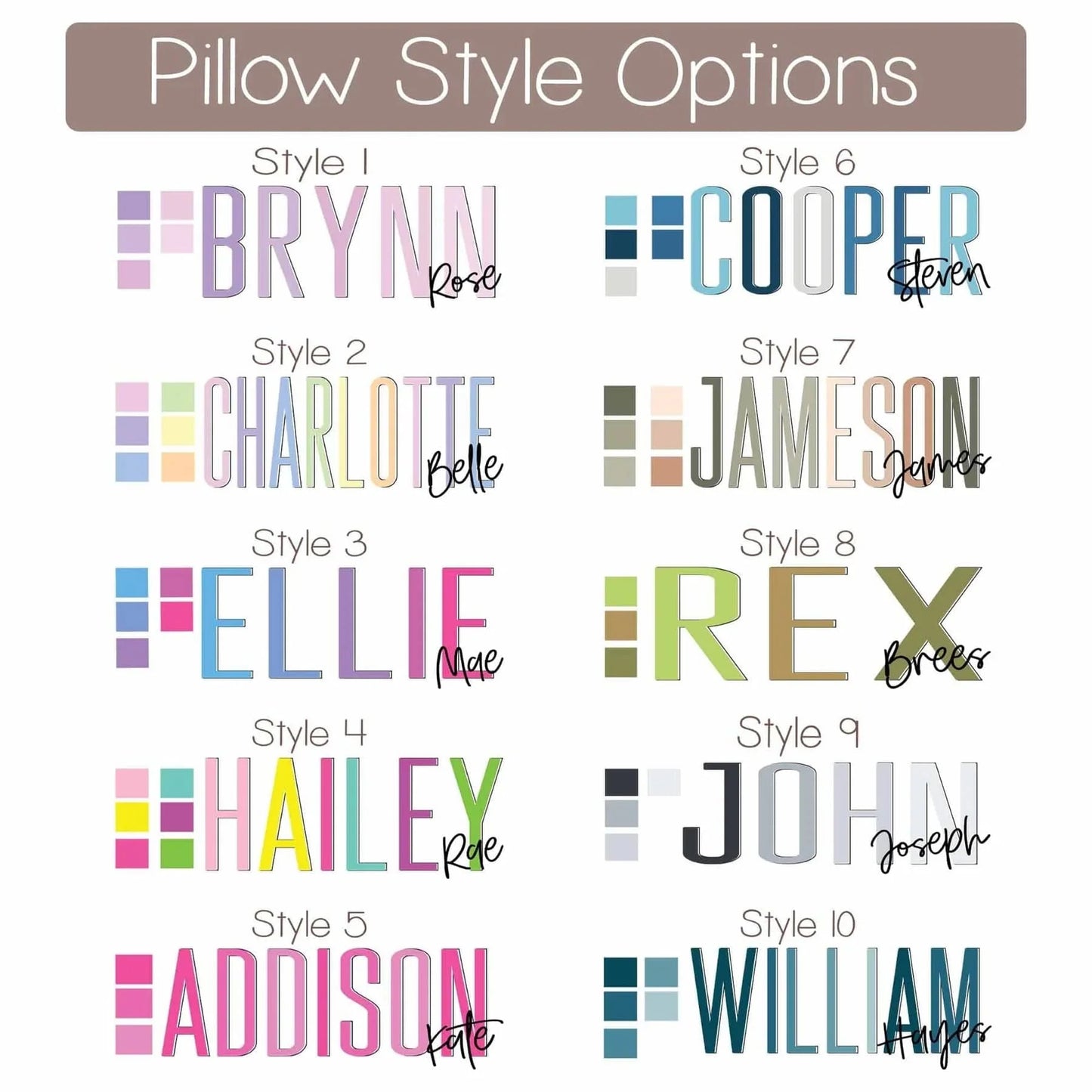 Preorder: Outline Name Snuggle Pillow