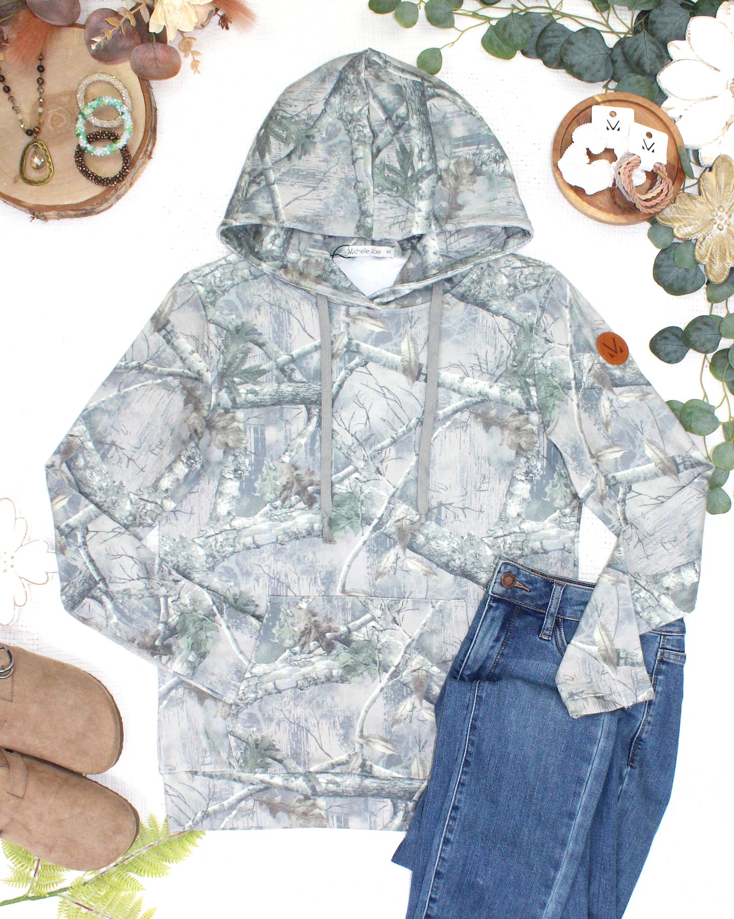 Michelle Mae Hailey Pullover Hoodie - Camo
