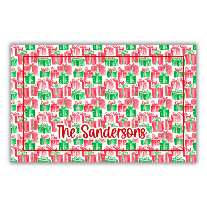 Preorder: Personalized Christmas Door Mat (4 options)
