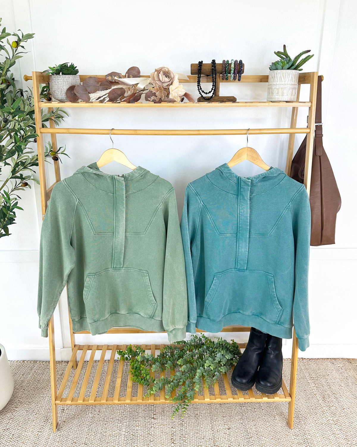Michelle Mae Ryker Vintage Wash Hoodie- Olive