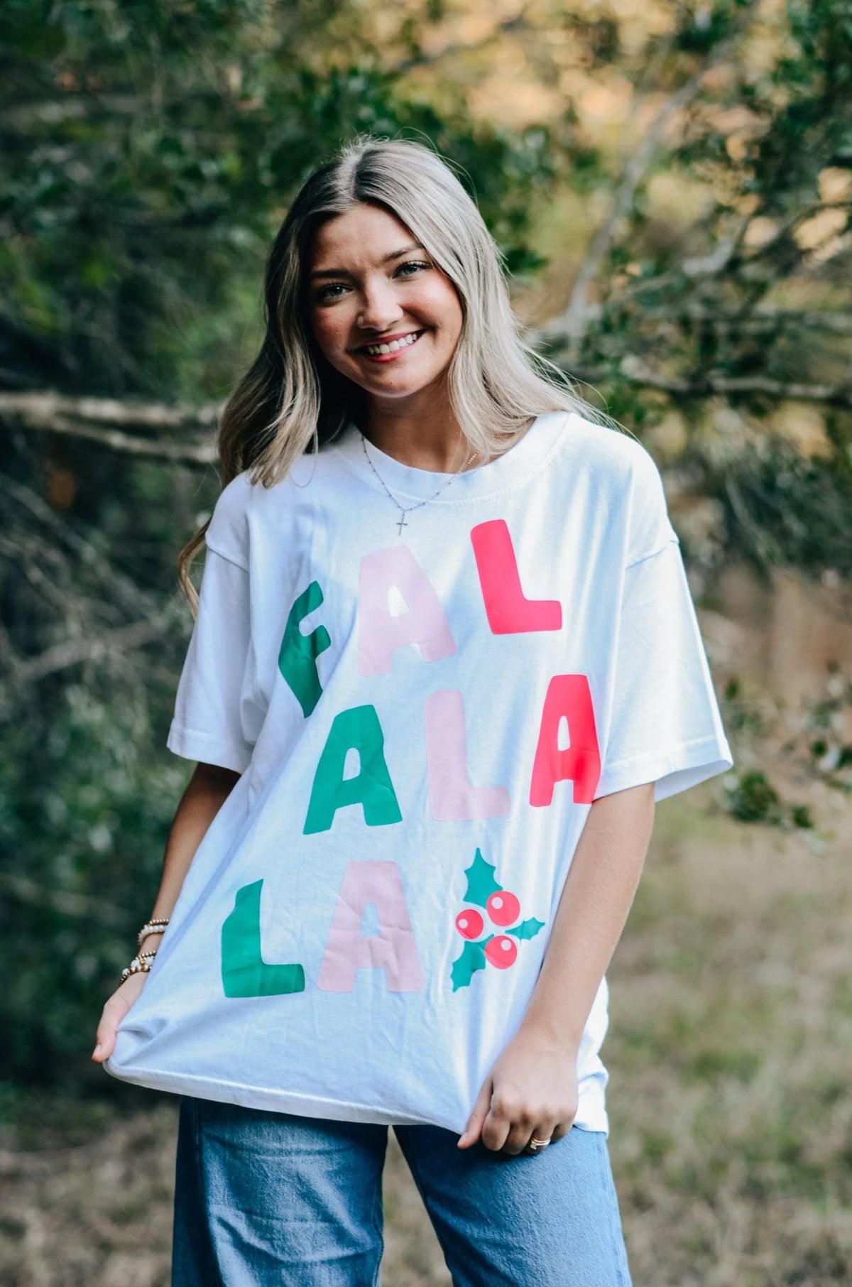 PREORDER FaLaLa White Mock Tee