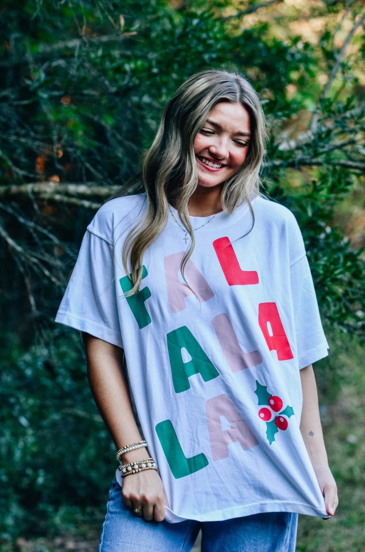 PREORDER FaLaLa White Mock Tee