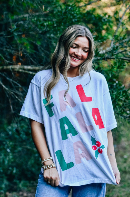PREORDER FaLaLa White Mock Tee
