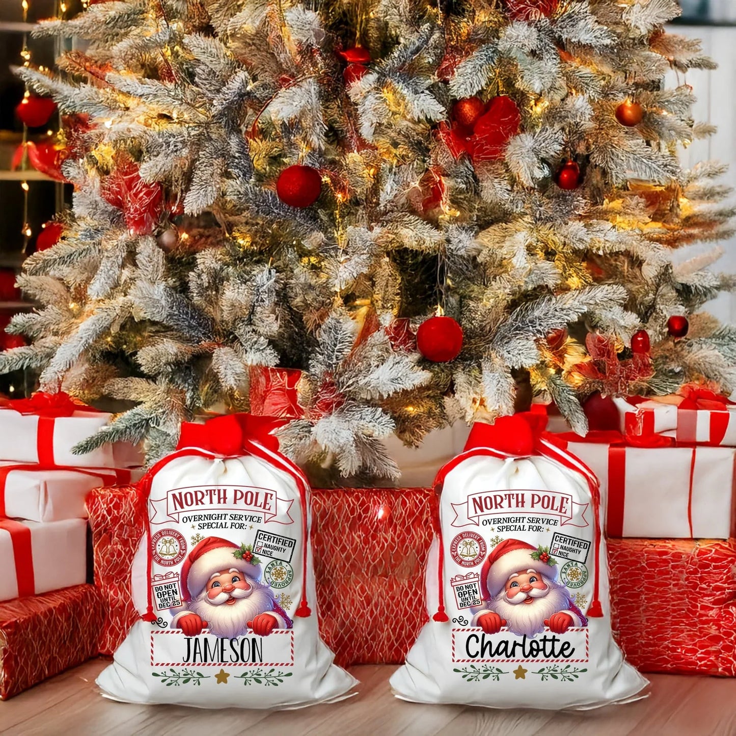 Preorder: Personalized Jolly Santa Santa Sack
