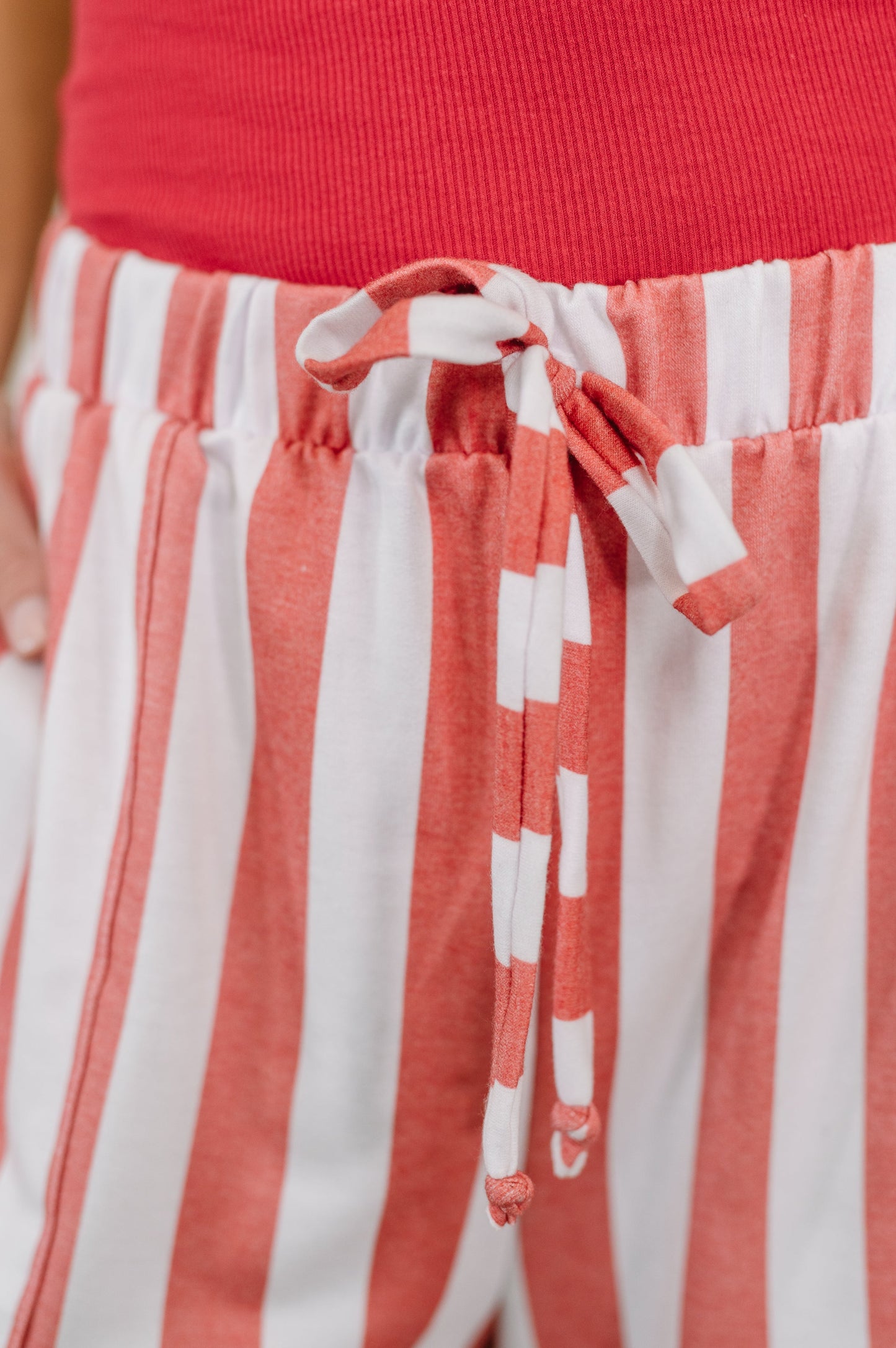 Take Your Time High Waisted Wide Leg Striped Bottoms