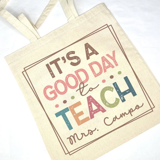 Preorder: Personalized Teacher Tote Bags (multiple options)