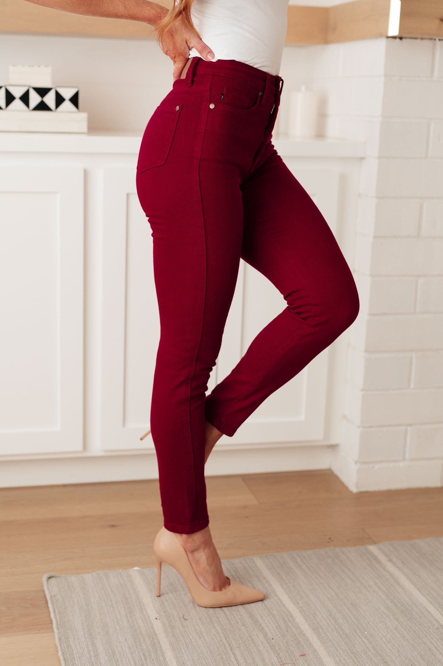 Scarlet High Rise Control Top Skinny Jeans