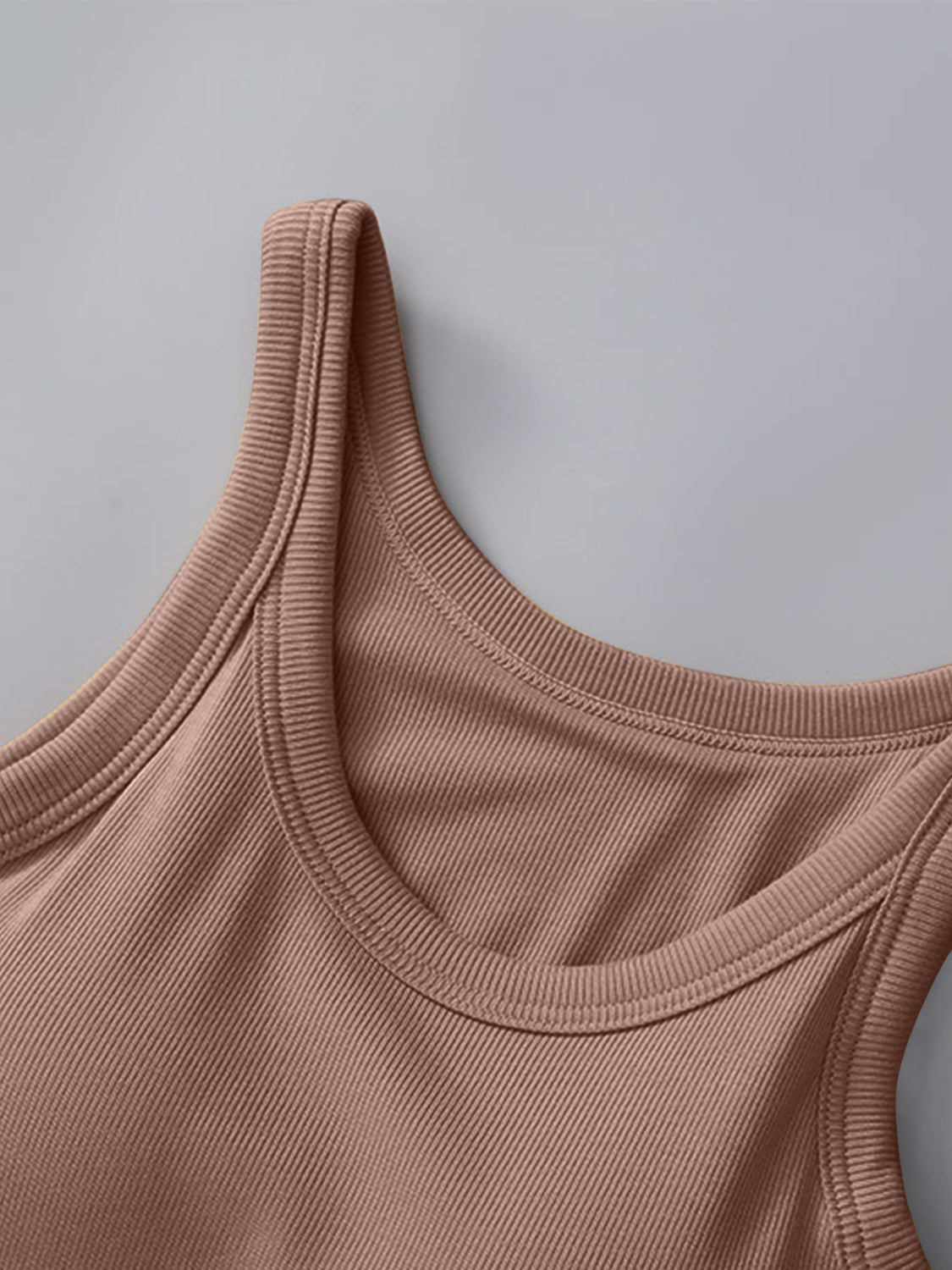 PREORDER: Skinny Ribbed Built in Bra Tank