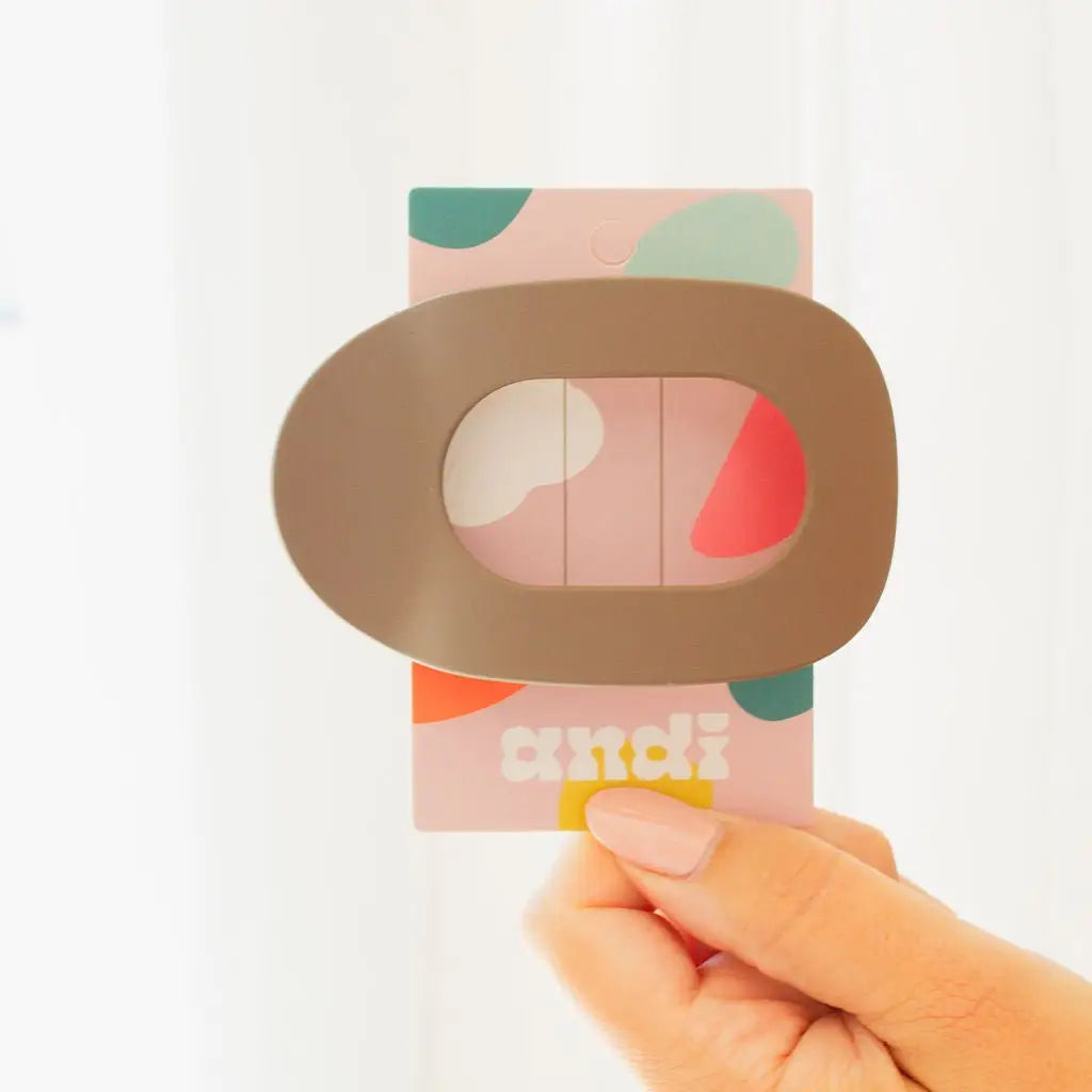 Circle Cutout Flat Claw Clip - 3 options