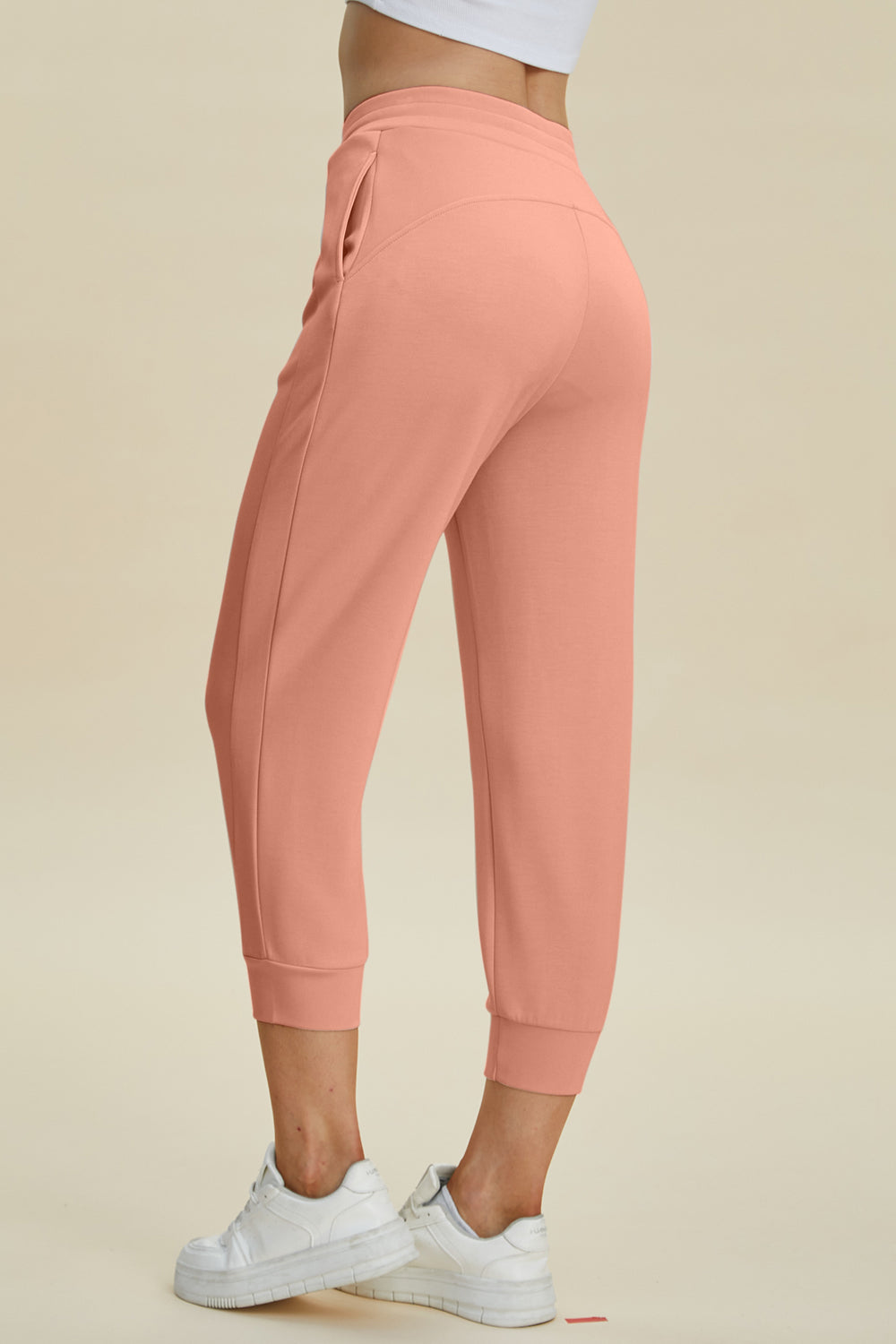 Air Scuba Drawstring High Waist Cropped Joggers