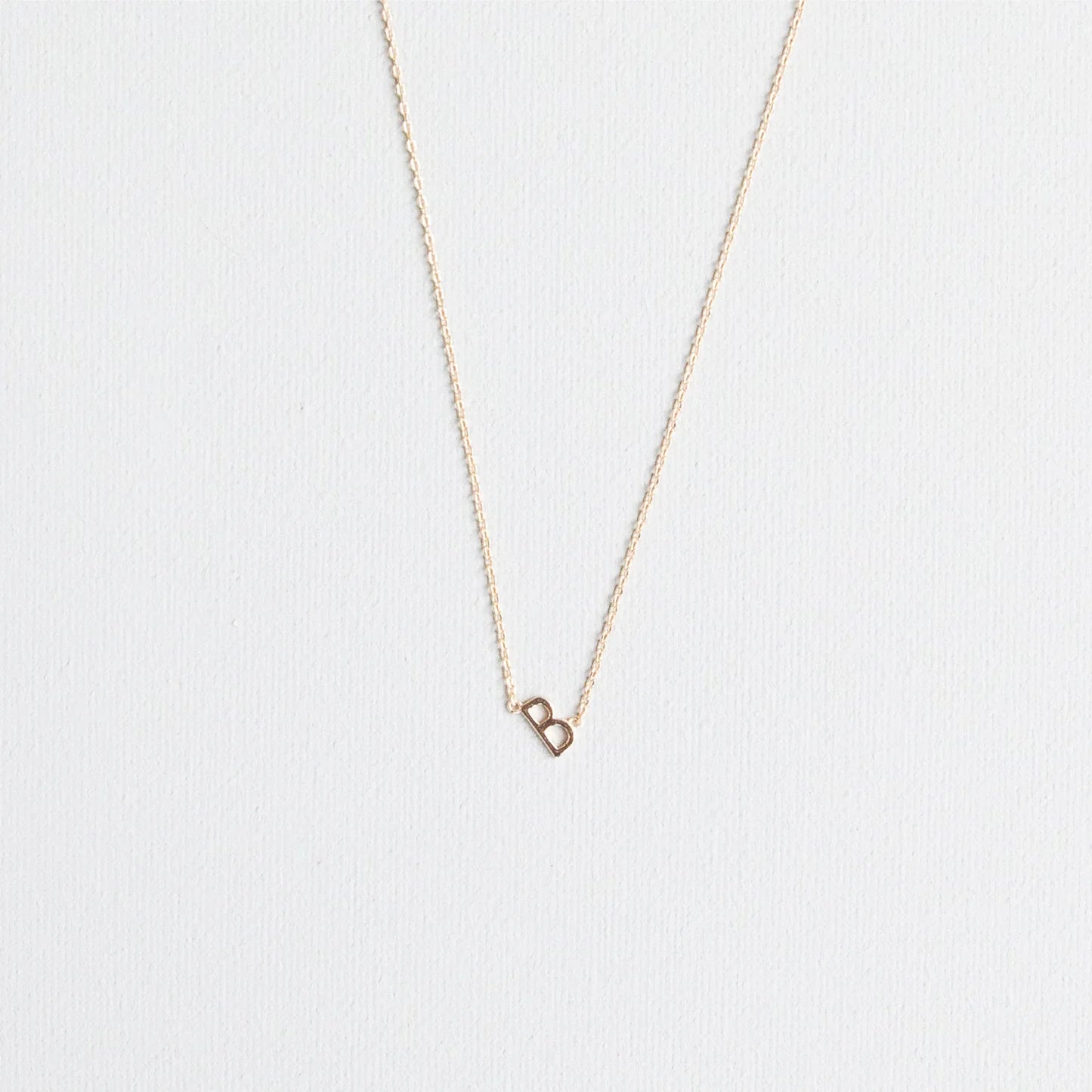 Initial Necklace In Gold
