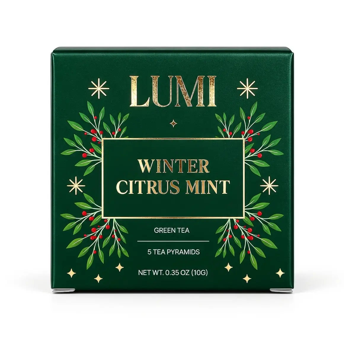 PREORDER Lumi Winter Citrus Mint Green Tea - 5 Premium Tea Bags