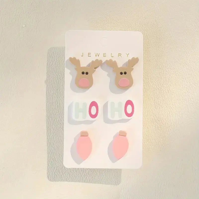 Preorder: Holiday Earrings Studs Set (multiple options)