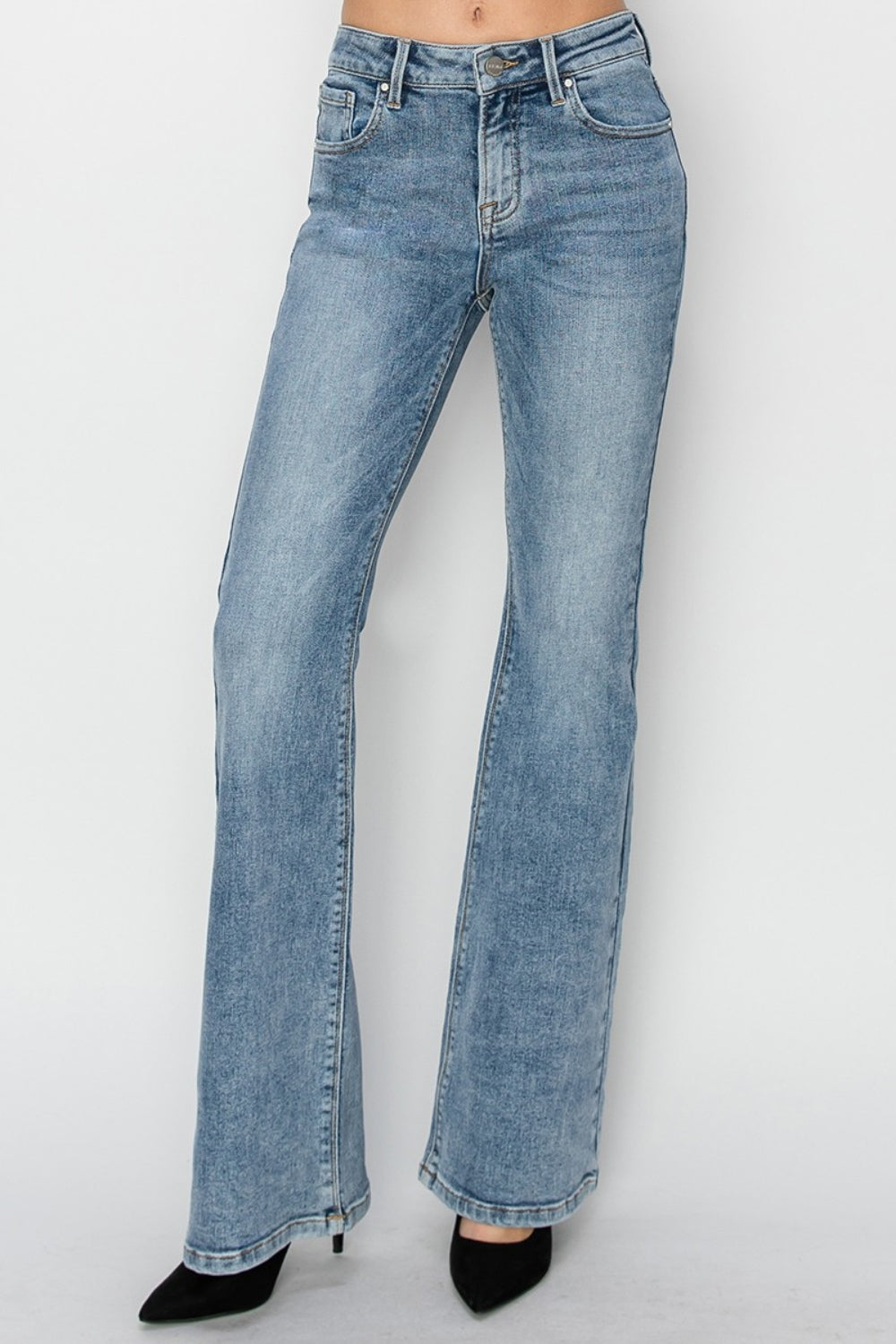 Becky Mid Rise Bootcut Jeans