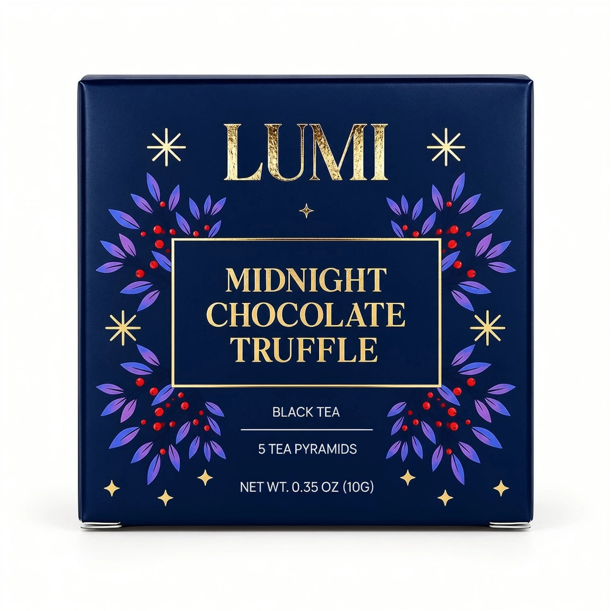 PREORDER Lumi Holiday Midnight Chocolate Truffle - 5 Premium Tea Bags