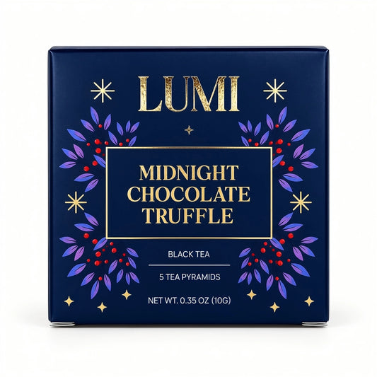 PREORDER Lumi Holiday Midnight Chocolate Truffle - 5 Premium Tea Bags