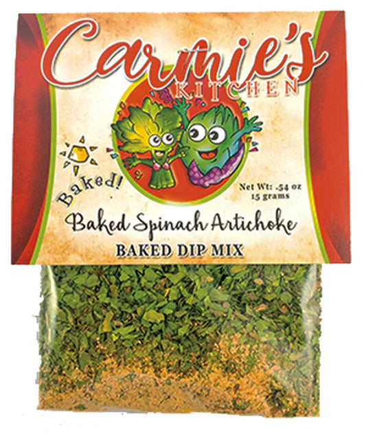 Carmie's Dip Mix - Baked Spinach Artichoke Dip
