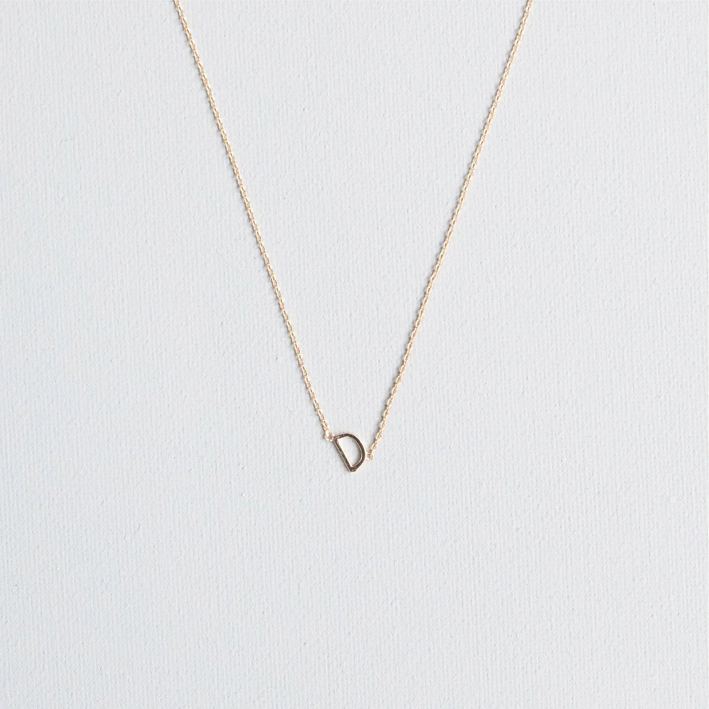 Initial Necklace In Gold
