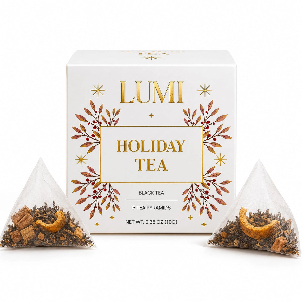 PREORDER Lumi Holiday Tea – Black Tea, 5 Premium Tea Bags