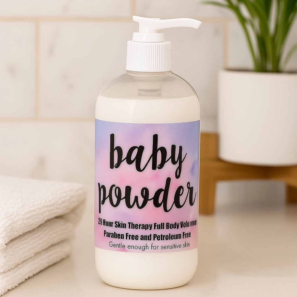 PREORDER: Baby Powder Full Body Lotion 2oz/16oz