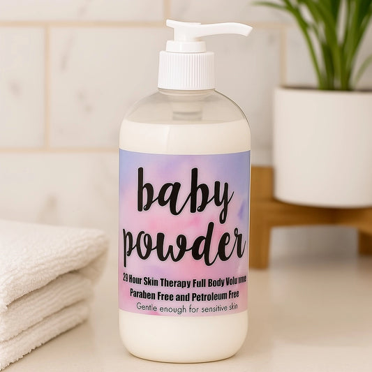 PREORDER: Baby Powder Full Body Lotion 2oz/16oz
