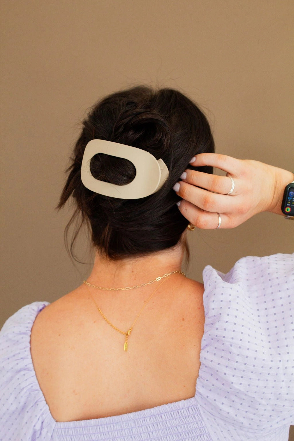 Circle Cutout Flat Claw Clip - 4 options