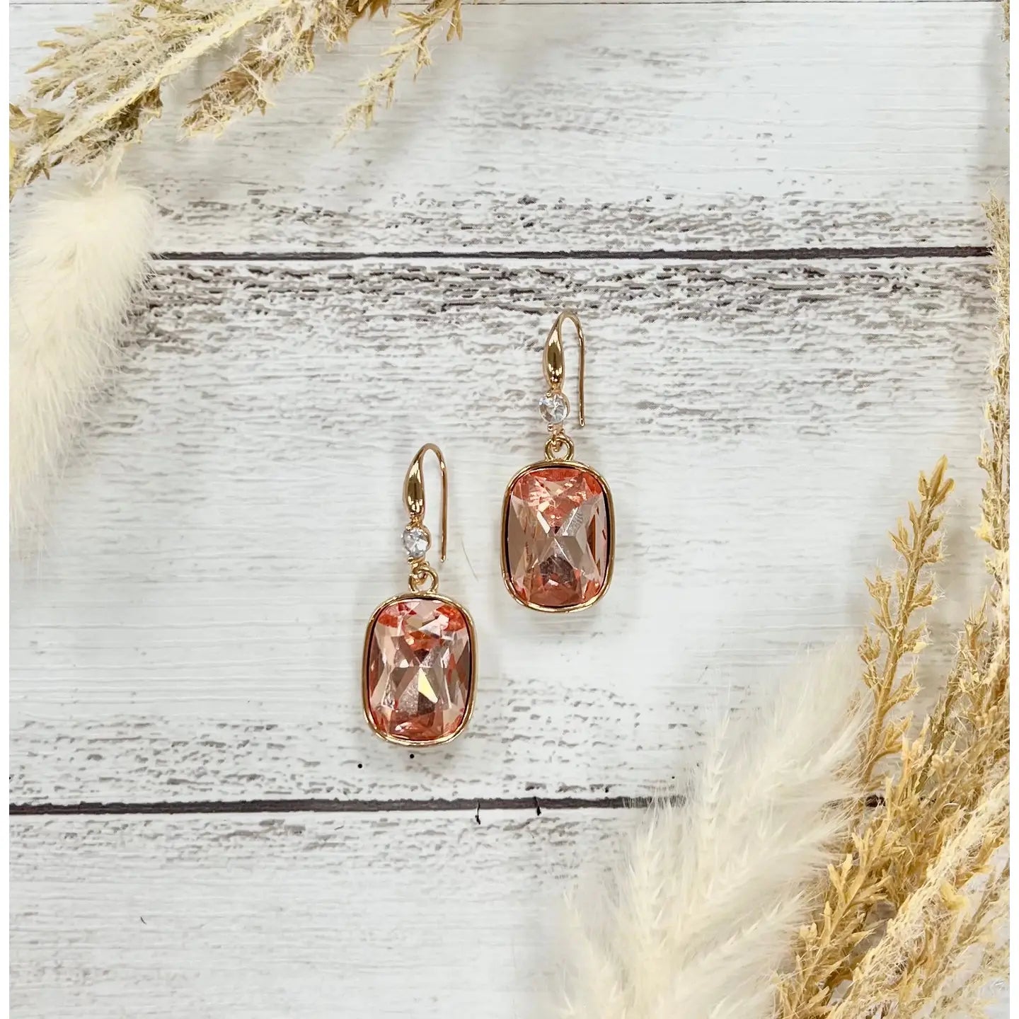 Striving For Shine Dropped Earrings in Red or Rosegold