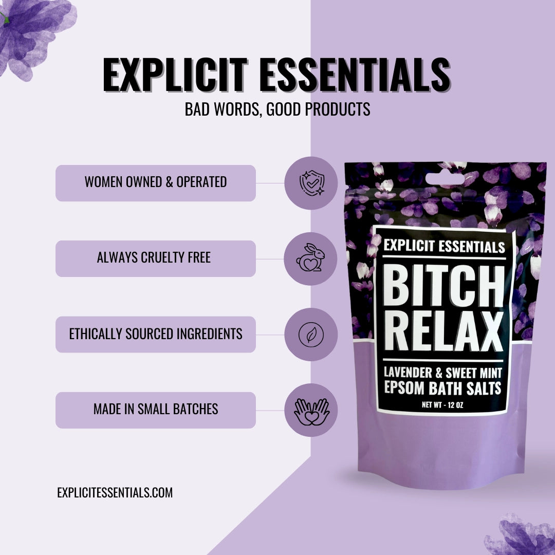 PREORDER Bitch Relax Bath Salts 12oz Bag